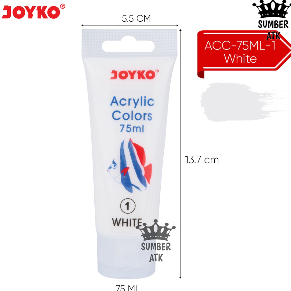 

➺➩⋆❀ Acrylic Color Cat Akrilik Joyko TiTi ACC-75ML Terlaku.