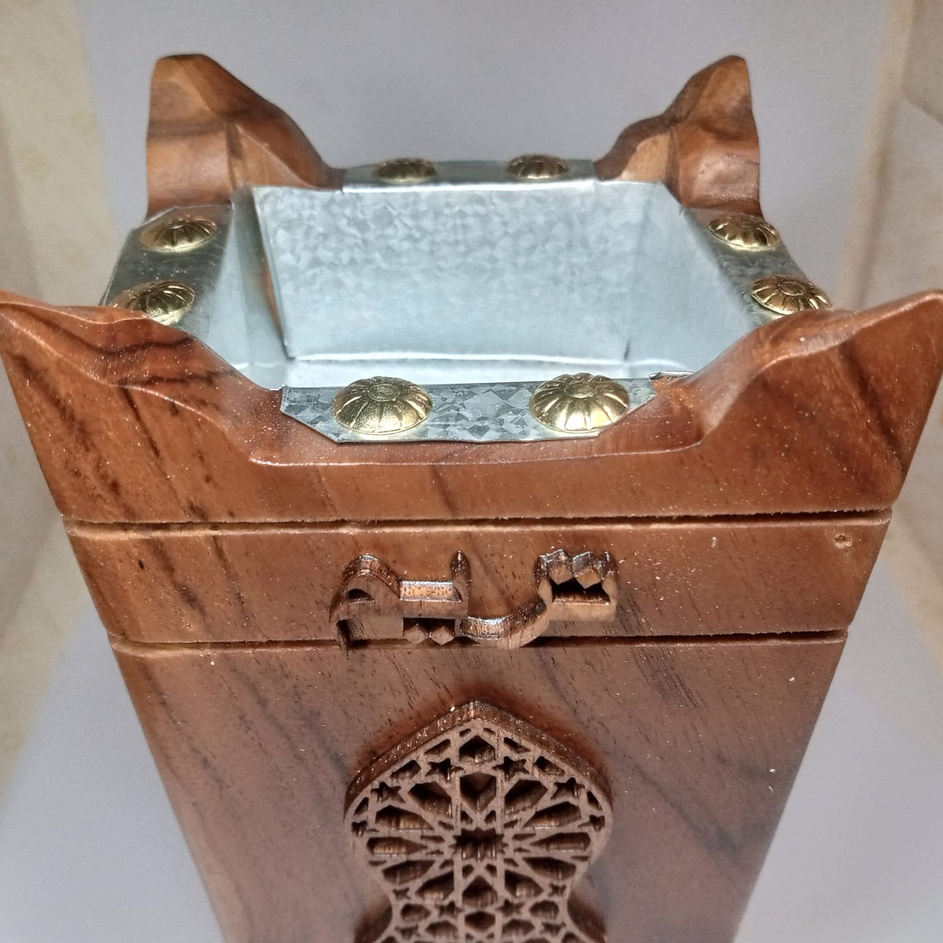 Hemat tempat Bakaran TARIM dupa mubkhara perapen dupa arab motif Tareem ukiran terompah wadah bakara