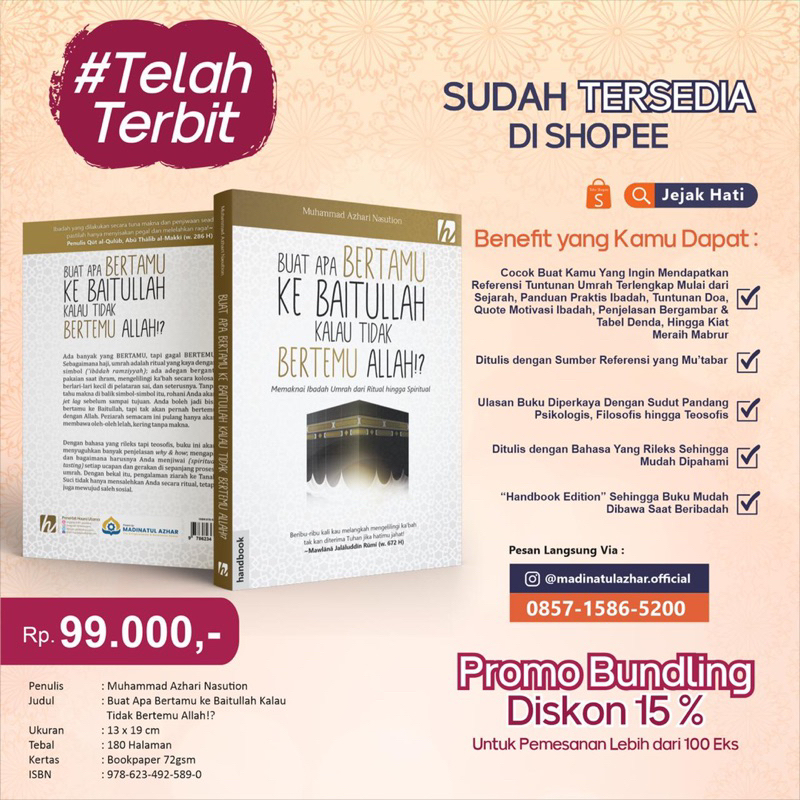 Buat apa Bertamu ke Baitullah kalau tidak bertemu Allah