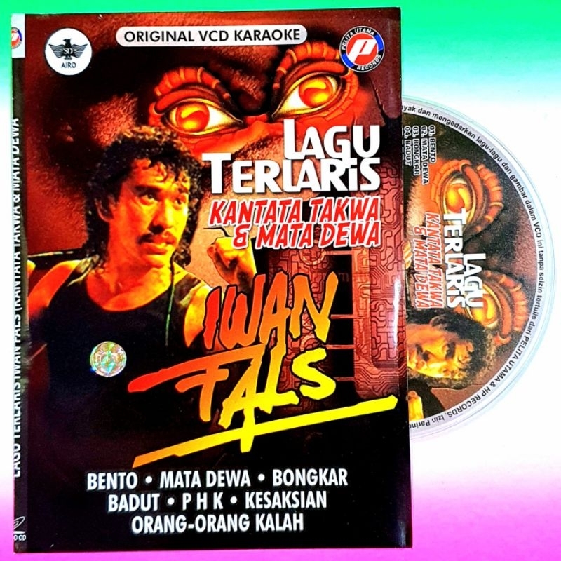 KASET VCD ORIGINAL LAGU IWAN FALS BISA KARAOKE-VOCAL ON OF AKTIF-IWAN FALS ORIGINAL-LAGU IWAN FALS F
