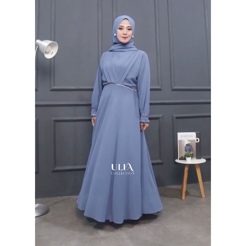 Ulfa Collection - Dress Ceruty Babydoll Variasi Payet