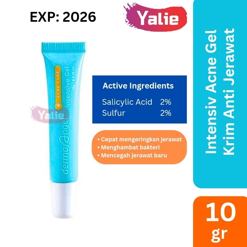 DERMA ANGEL Acne Patch Day Night Mix Plus Sticker Jerawat 6 12 18 Intensive Gel 10gr Salicylic Acid 