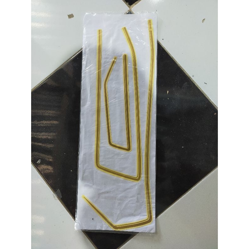STIKER GL 100 STRIPING BODI GL 100 GOLD