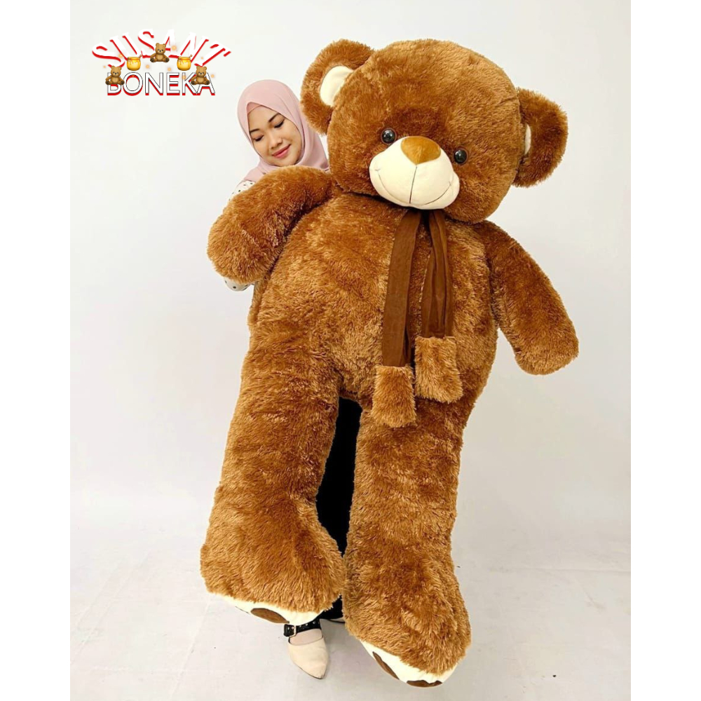Boneka teddy bear jumbo 1.5 meter besar gemoy premium bisa ukir nama