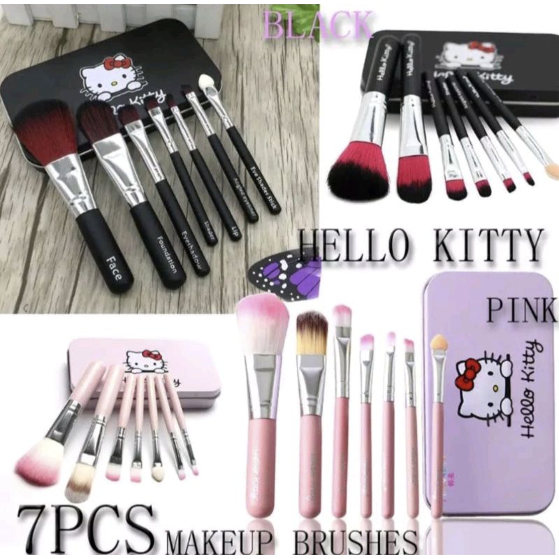 HELLO_kuas kosmetik set box HK kuas make up 7in1 box besi