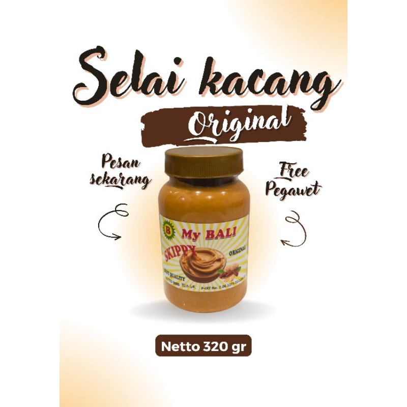 

Selai Kacang myBALI 320gr / Peanut Butter myBALI 320gr