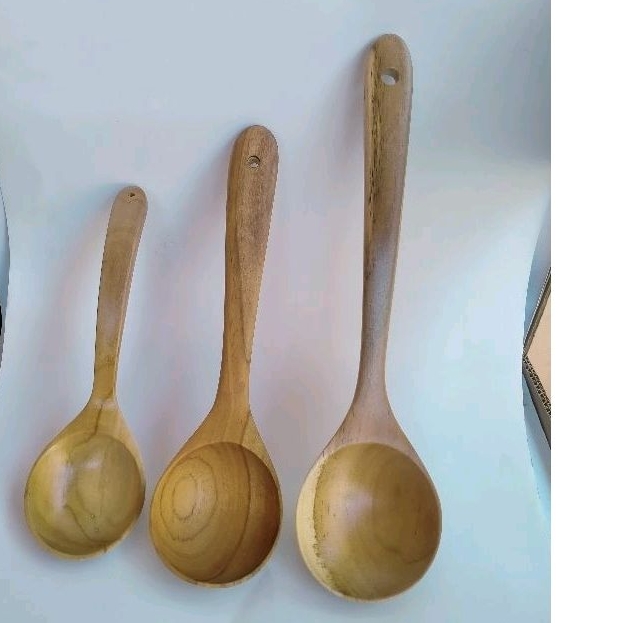 paket irus satu set  jumlah 3 pcs irus sayur dari kayu jati