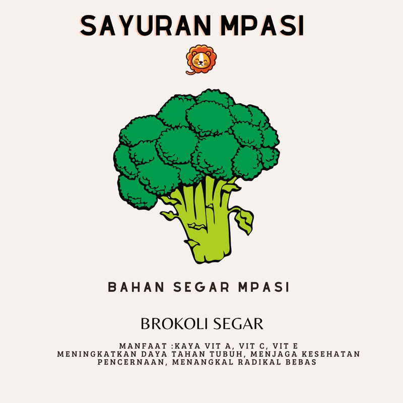

Brokoli Segar ( Sayuran MPASI Bahan MPASI )