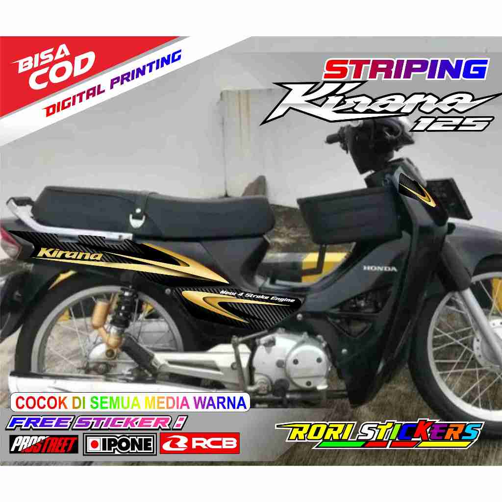 STRIPING VARIASI MOTOR HONDA KIRANA 125 / STICKER LIST VARIASI MOTOR KIRANA 125