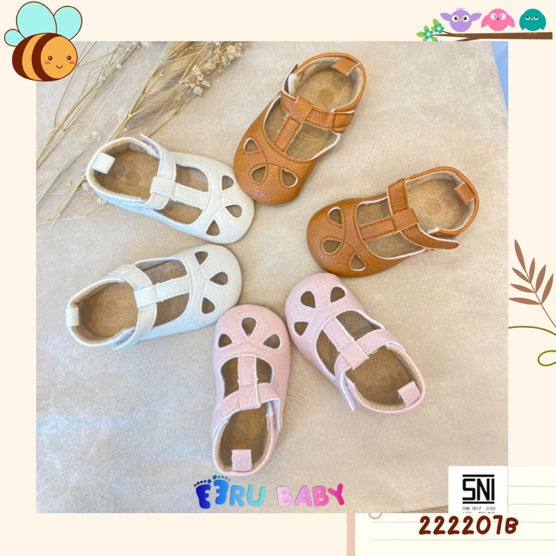 Sepatu Prewalker Baby Boy/Girl 0-18 Bulan Eeru Baby Karet Anti Licin