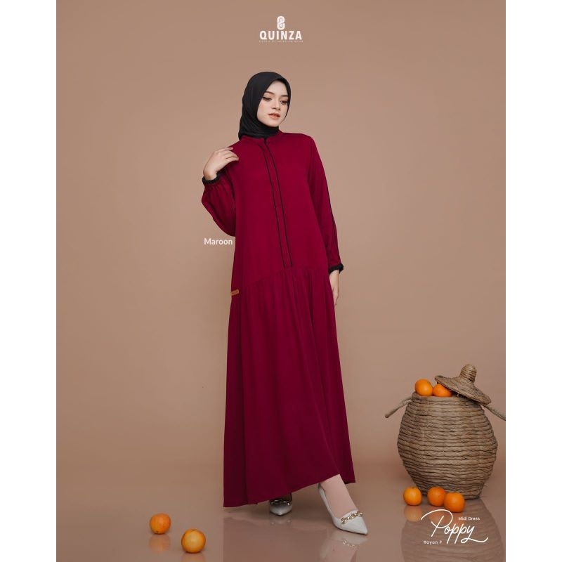 Quinza Poppy Midi Dress By Quinza