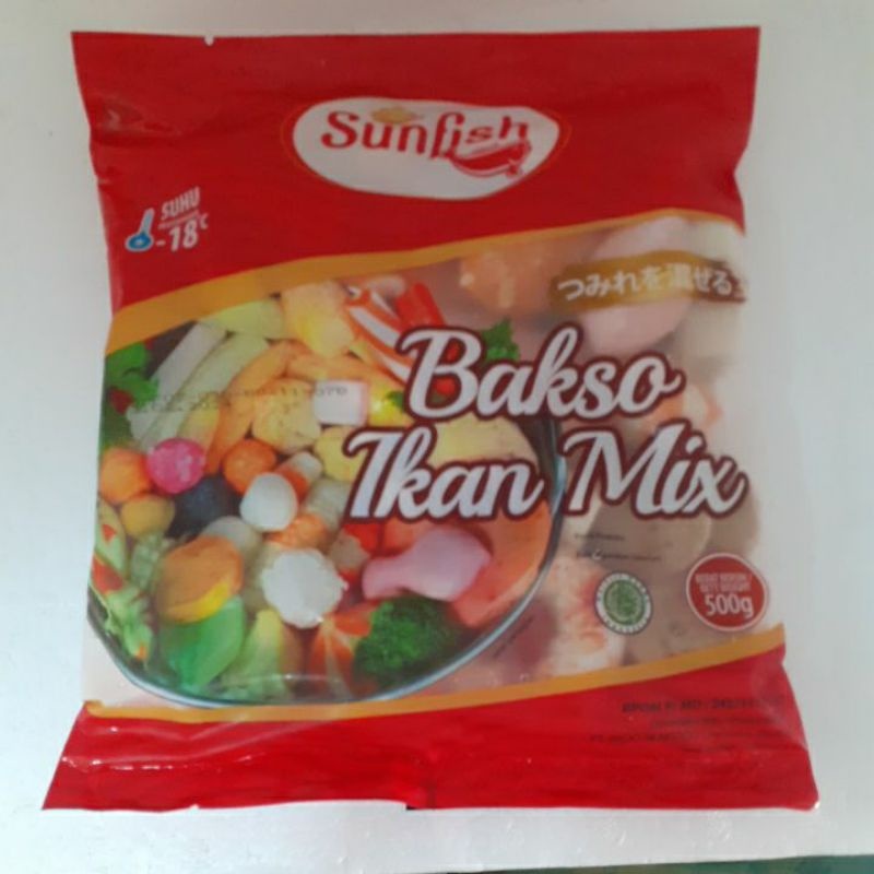 

Sunfish Bakso ikan mix 500gr