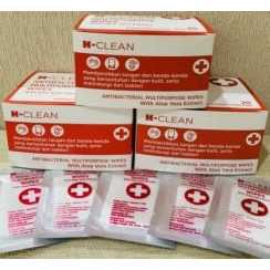 H-CLEAN ANTIBACTERIAL MULTIPURPOSE WIPES With Aloe Vera Extract 20 Individually packed - Travel Pack