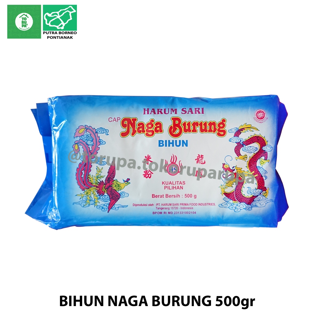 

Bihun Naga Burung 500gr Harum Sari / Bihun Beras / Bihun Jagung / Rice Vermicelli
