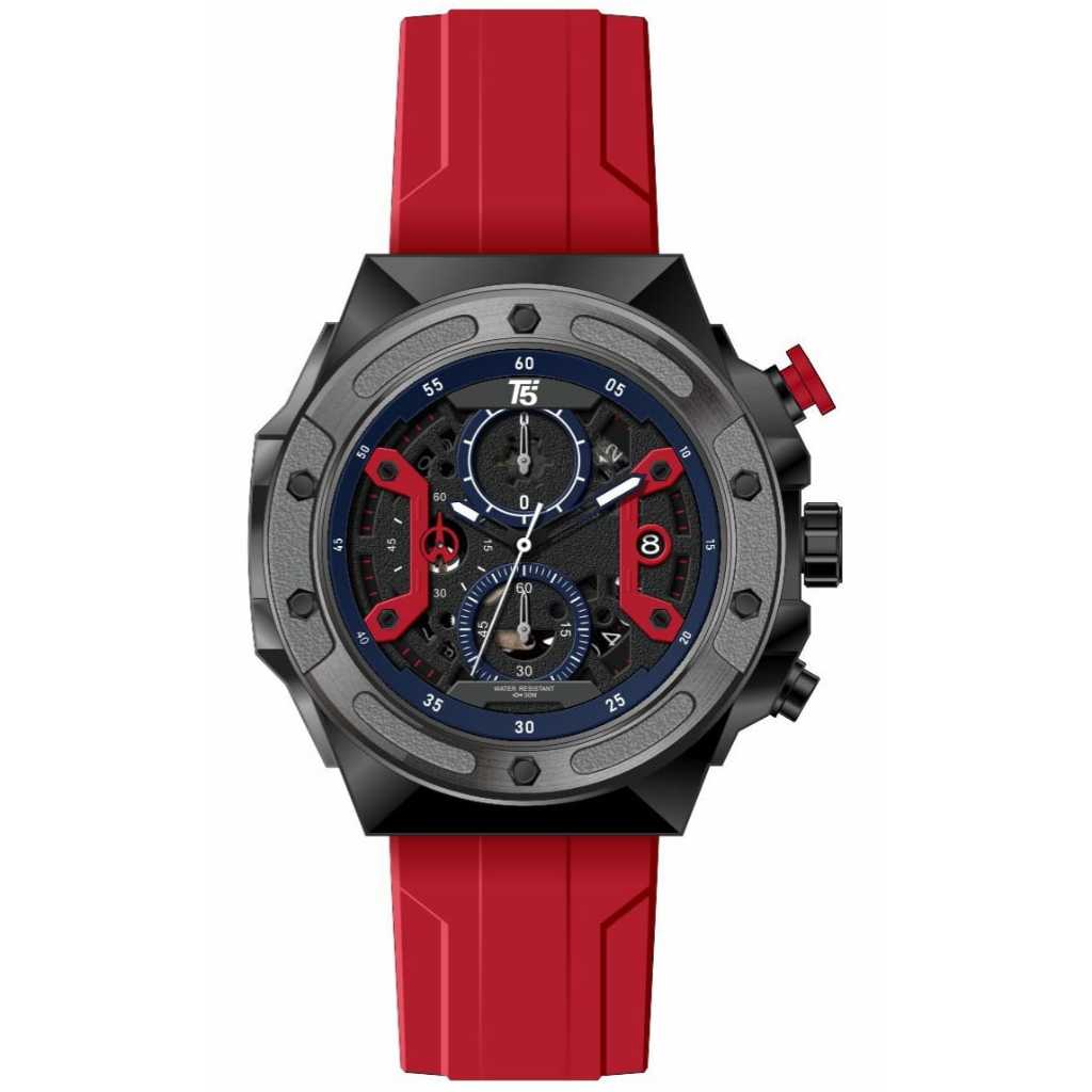 JAM TANGAN PRIA CHRONOGRAPH T5 H 4046 G OORIGINAL RUBBER STRAP/JAM TANGAN PRIA WATERESISTAN/