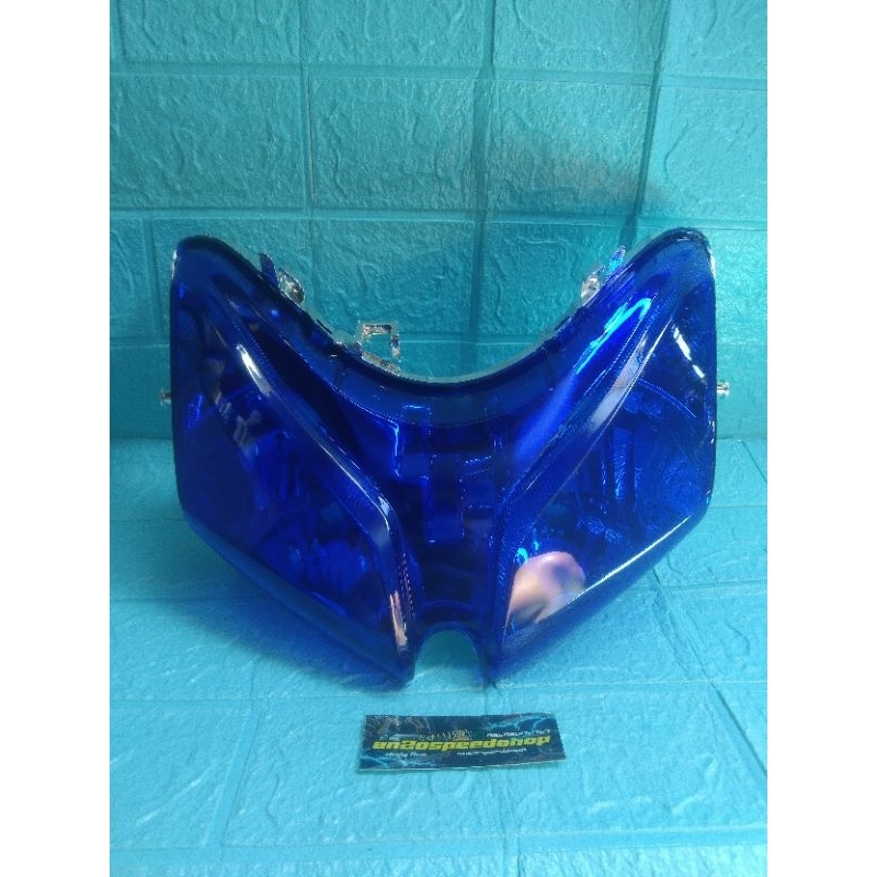 reflektor lampu depan Vario 110 cw karbu smoke blue/headlamp reflektor Vario karbu old/Vario 110 old