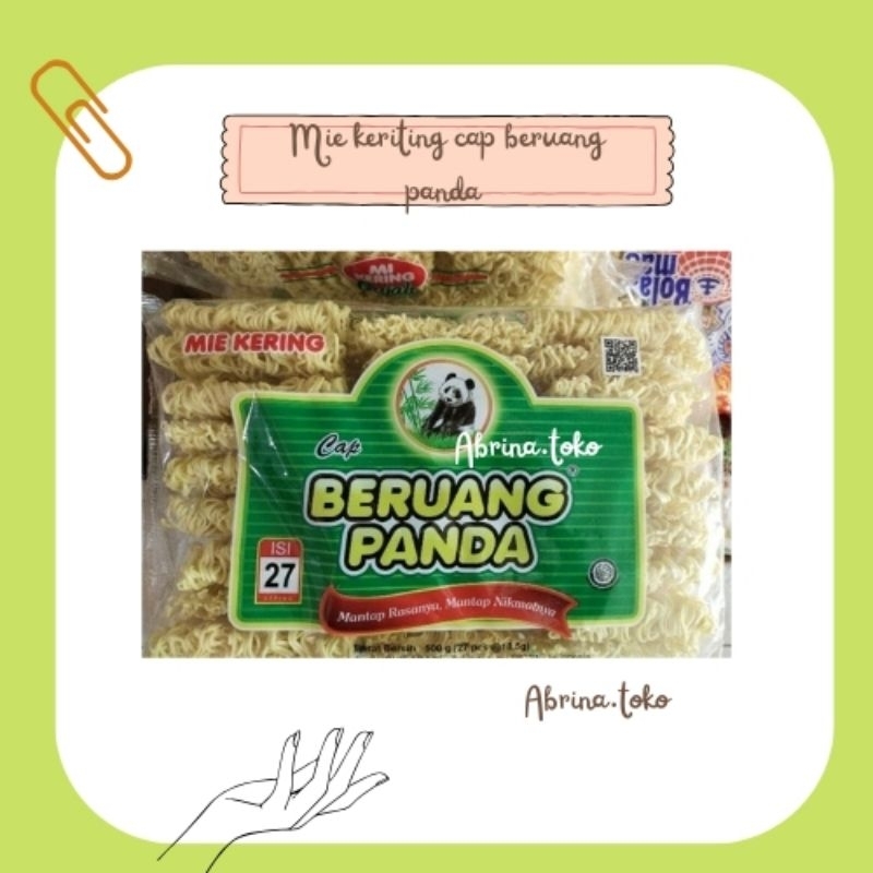 

Mie Beruang Panda/Mie Keriting