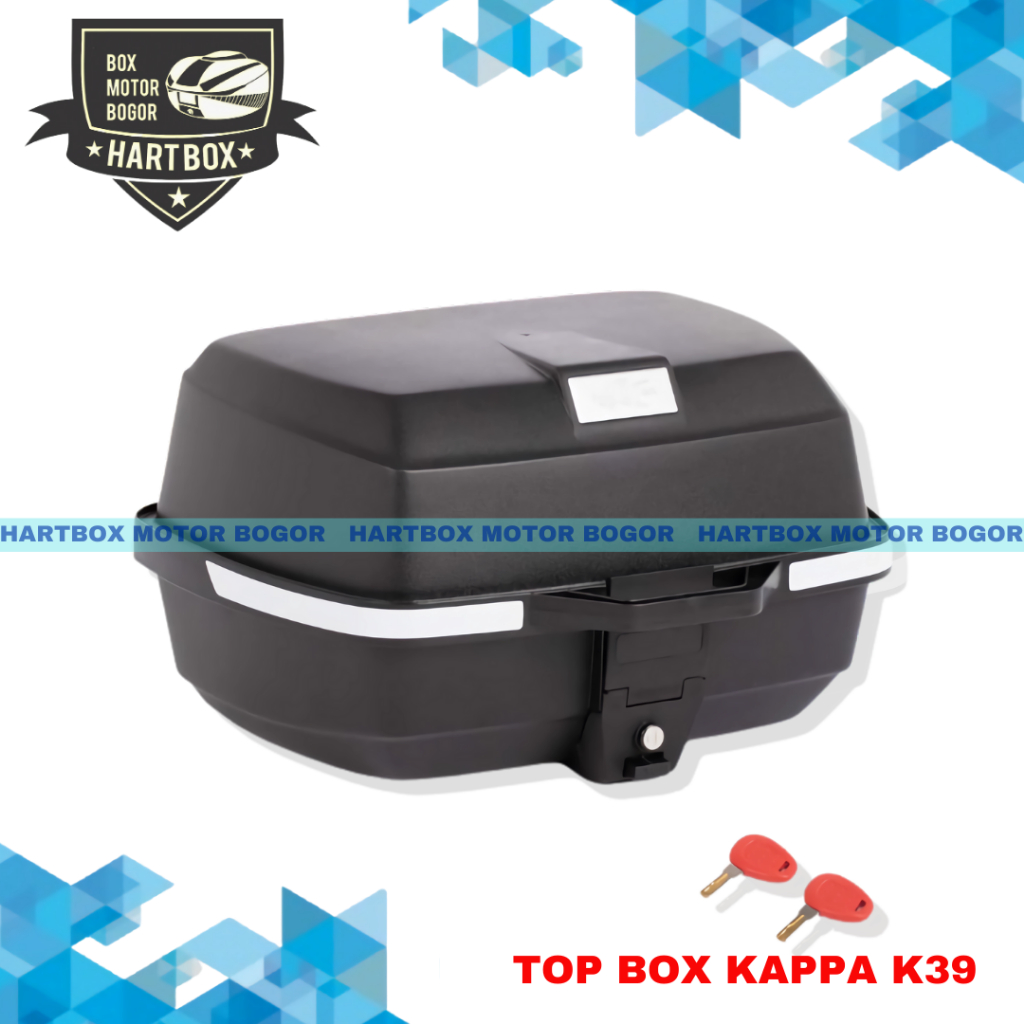 Box Motor Kappa K39 top box atas pengganti givi e20 muat 2 helm fullface 39 L Vixion Nvl Primus Tige