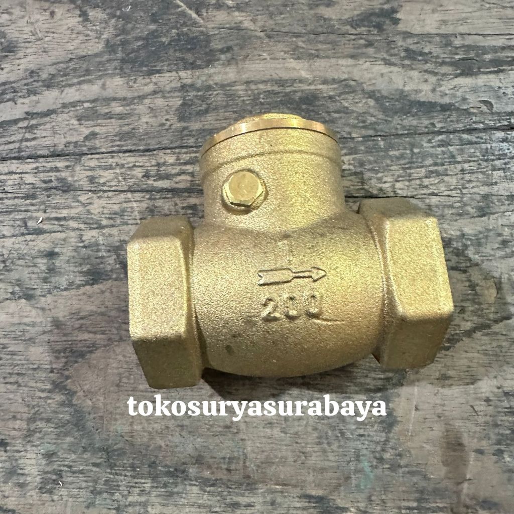 Check valve HQ 1" Check Valve 1" HQ Check valep 1 inch check valve 1 inch klep tabok kuningan swing 