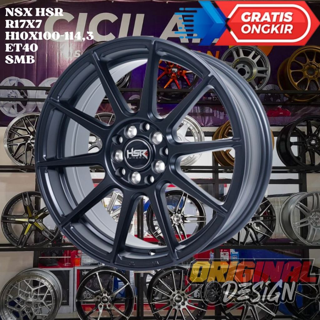 Velg Mobil Ring 17 HSR NSX R17 Untuk ERTIGA , XPANDER , CORTEZ , BIANTE