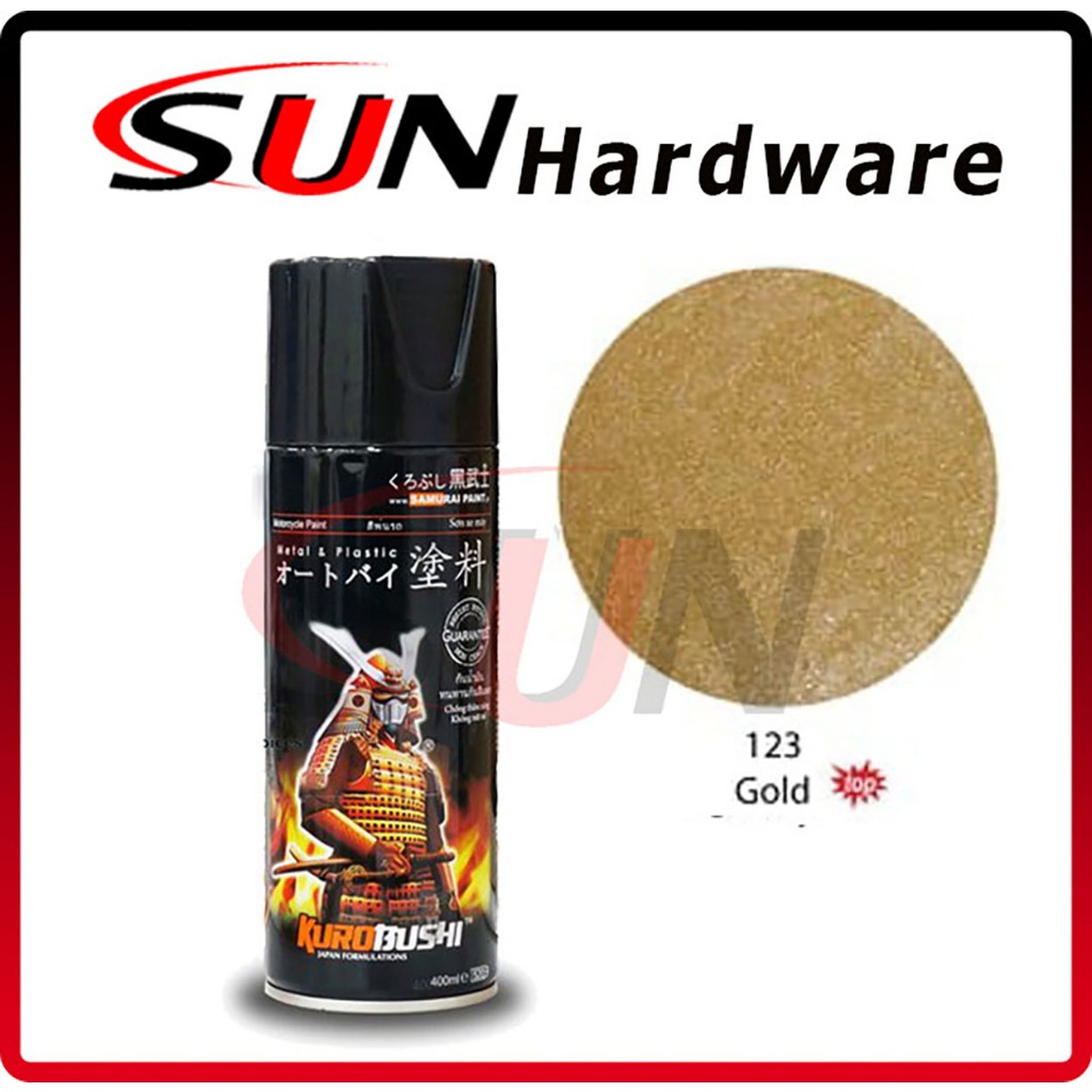 Pilox Samurai 400 ml Gold 123 Pilox Pylox Emas Gloss Mengkilap