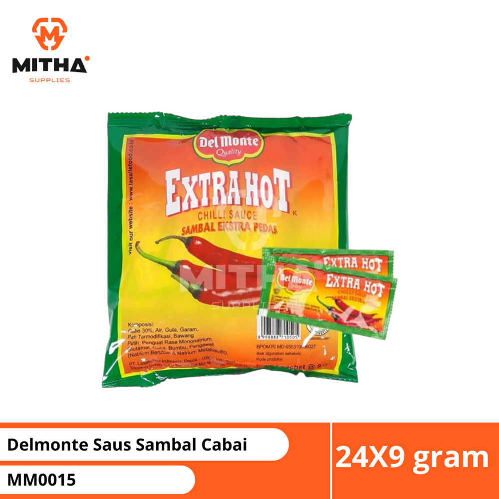 

Delmonte Saus Sambal, Saus Tomat Sachet 24 X 9 Gram MITHA MM0015