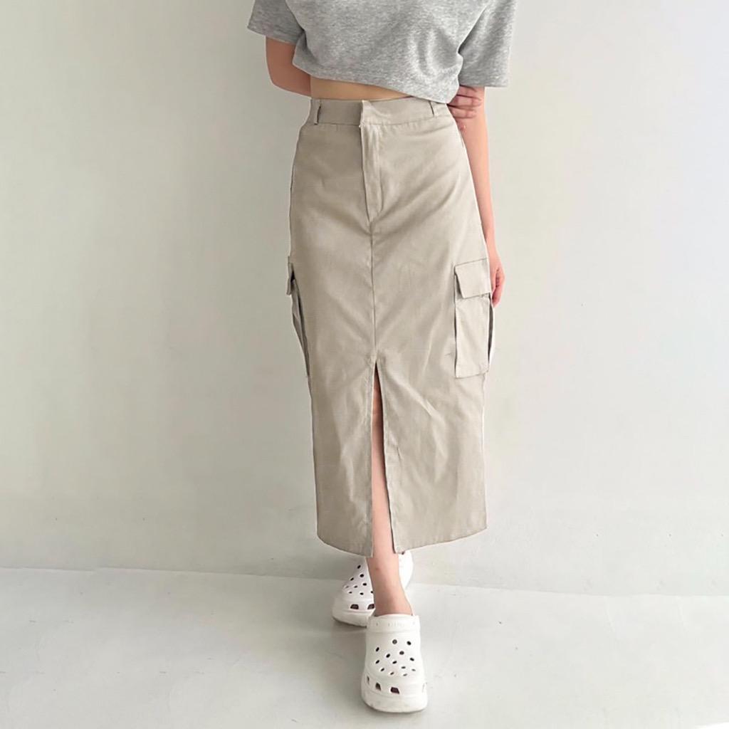 Cargo Skirt Wanita - Rok Cargo