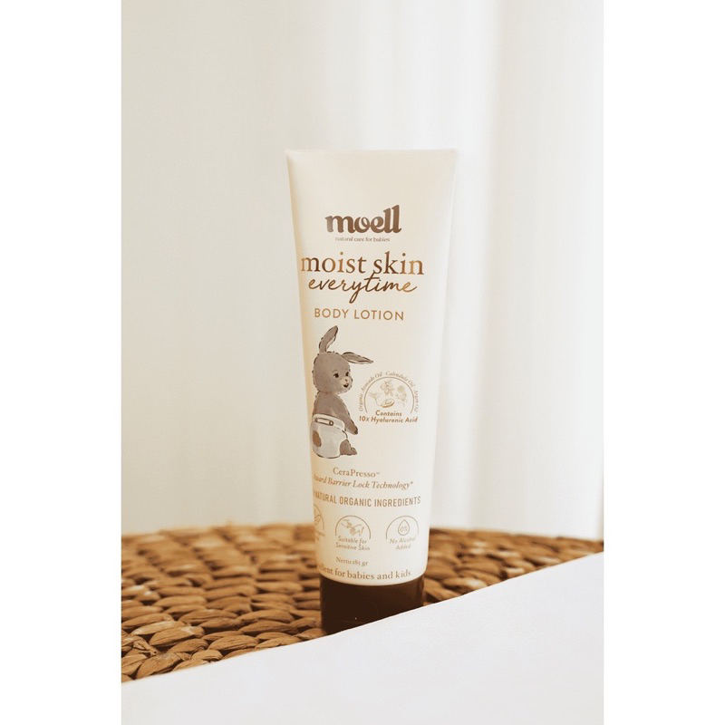 Moell BODY LOTION Bayi 185gr Moist skin everytime body lotion pelembab kulit baby Moel MOELL moell