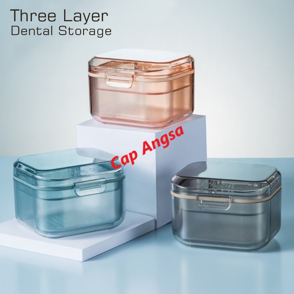 BEHEL ORTHODENTIC ORTHO KAWAT GIGI PALSU KOTAK CASE STORAGE TRAVEL BOX BEHEL VENEER RETAINER BRUXISM
