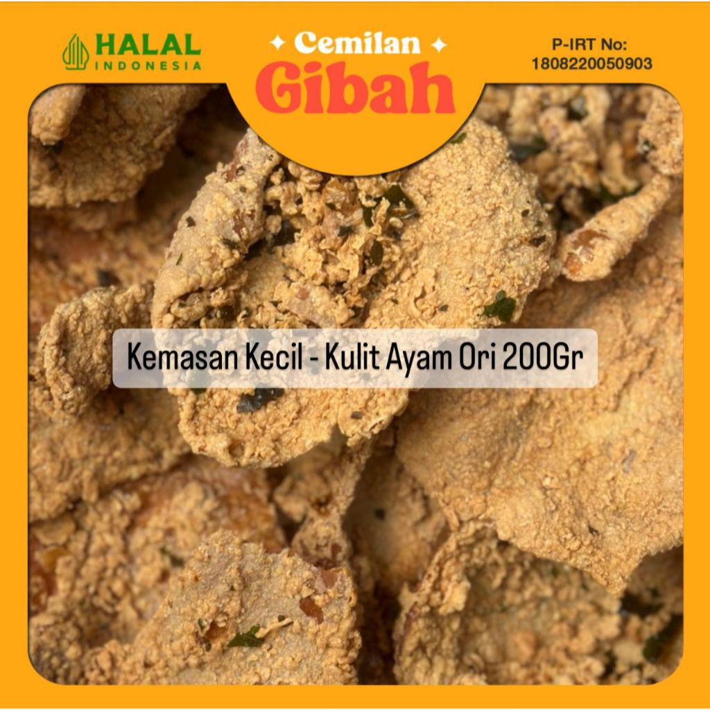 

Kemasan Kecil - 200 Gram - Keripik Kulit Ayam Ori Ala Cemilan Gibah - Cemilan Gibah
