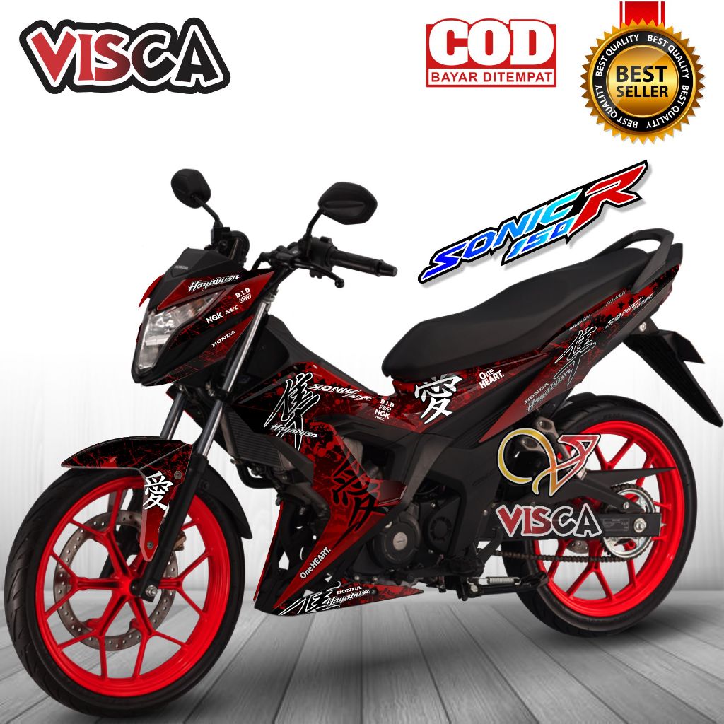 Decal Stiker Variasi Sonic 150R Full Body Sticker Sonic 150r Striping Sonic 150r full blok