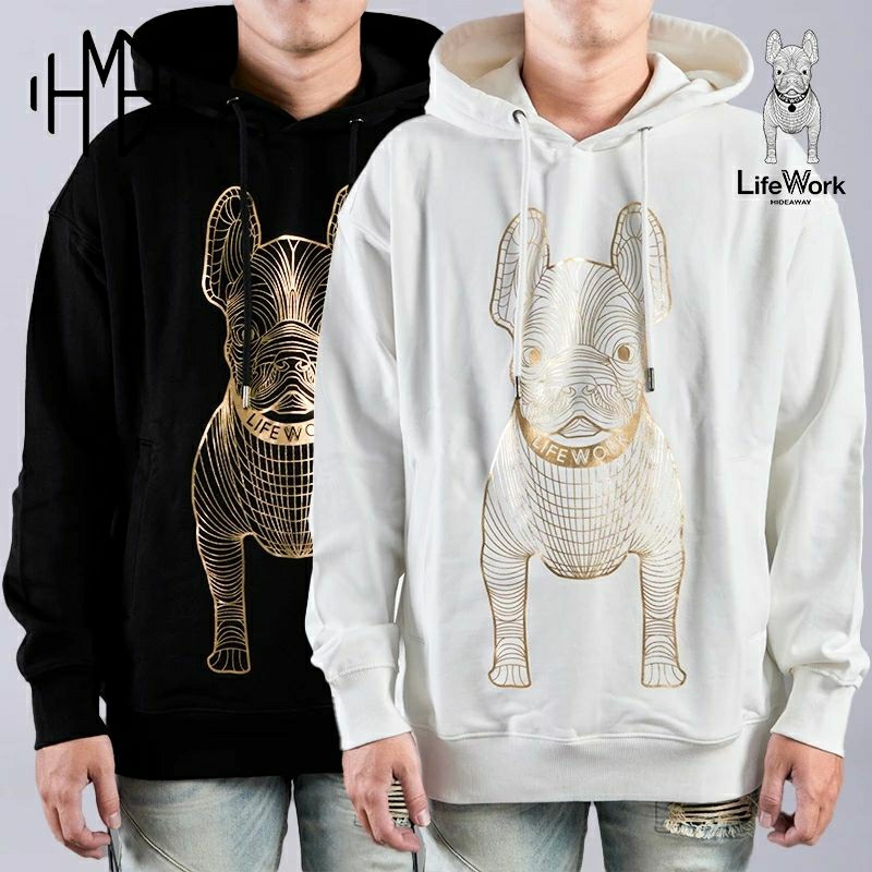 Life Work Korea Gold Big Radog Hoodie lifework