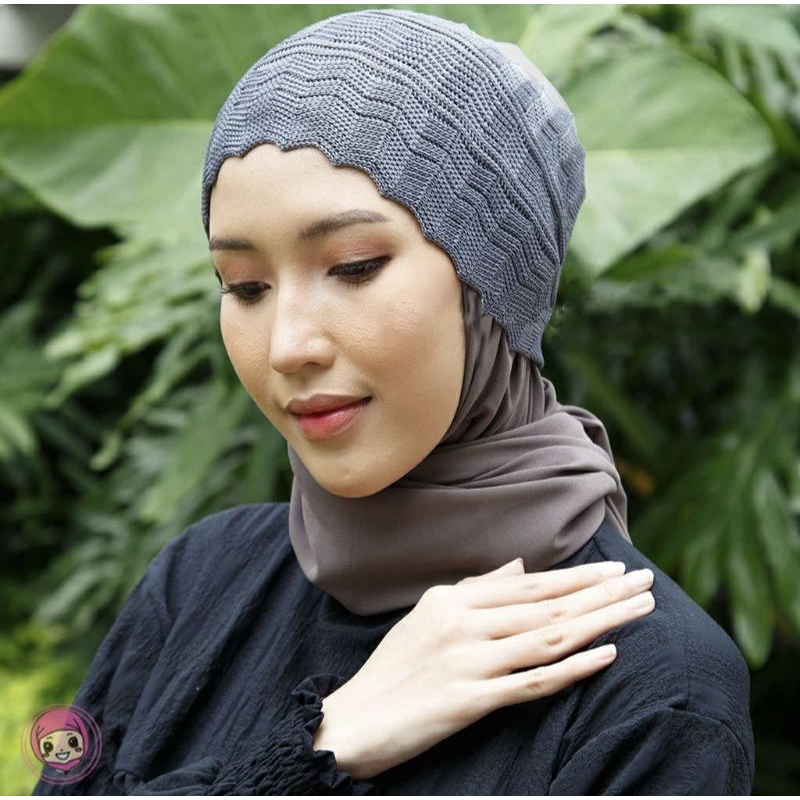 Dalaman Ciput Rajut Nanas/ciput rajut nenas/dalaman rajut/dalaman jilbab/anak jilbab/ciput jilbab/da