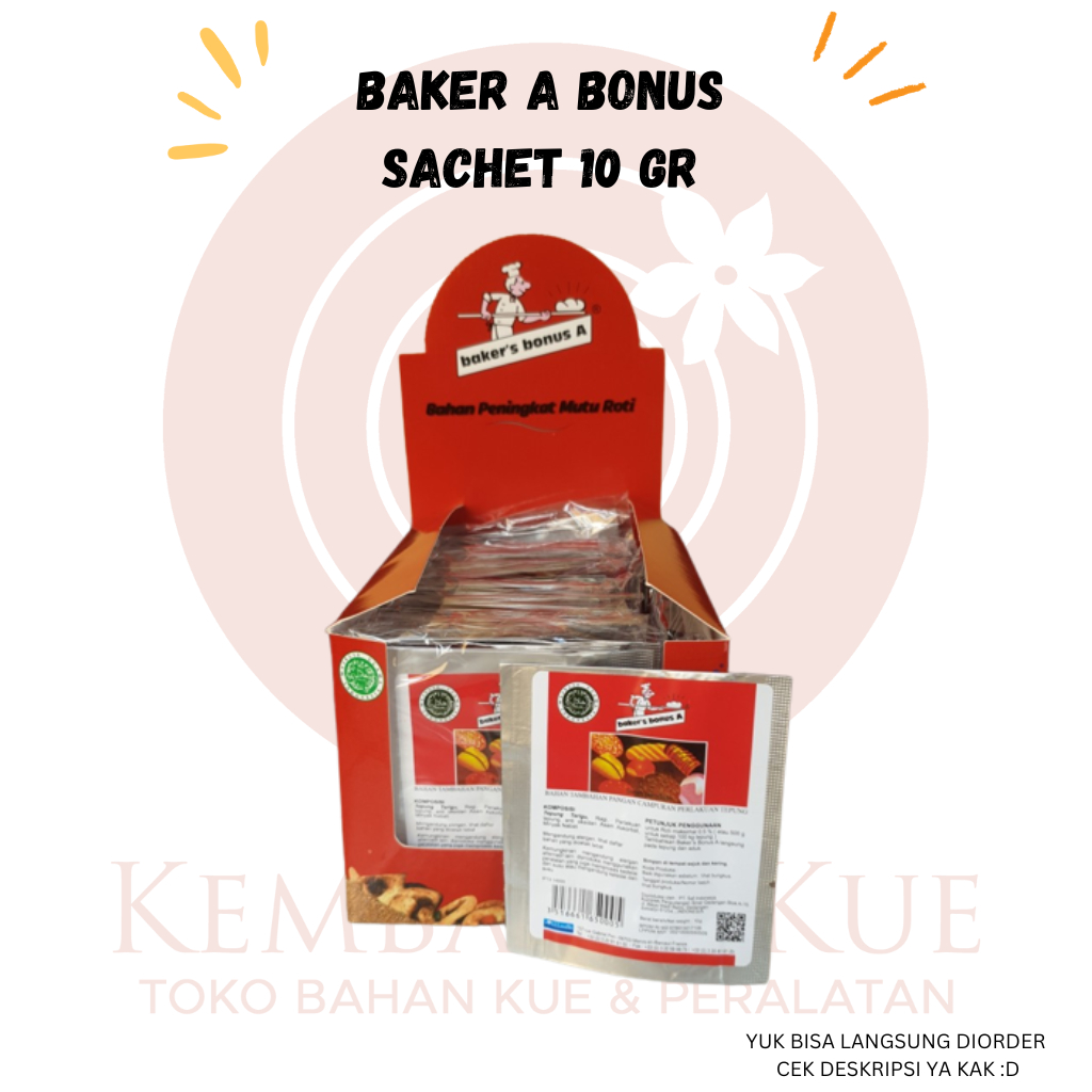 

Baker a bonus sachet 10 gr / bread improver / pelembut roti