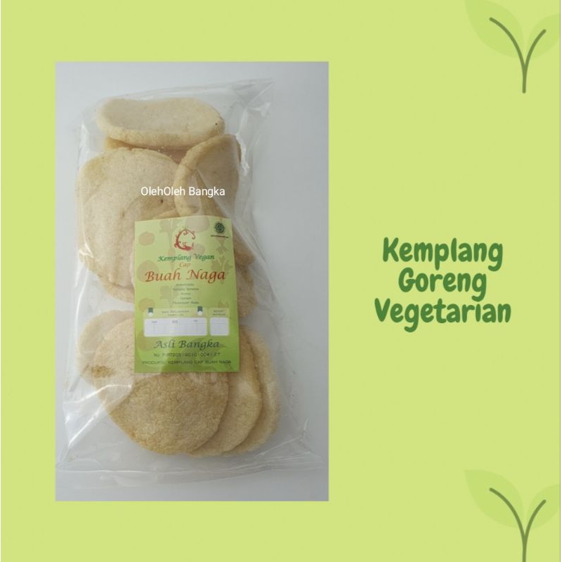 

Kerupuk Kemplang Goreng Vegetarian Vegan Cap Buah Naga Asli Bangka