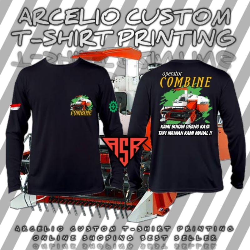 KAOS COMBINE HARVESTER BAHAN ADEM