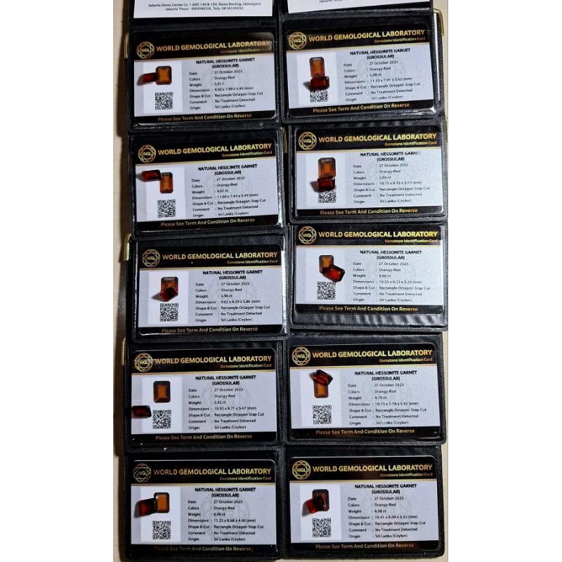 natural Garnet hessonite