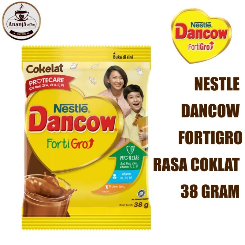 

SUSU NESTLE DANCOW FORTIGRO INSTANT COKLAT 1 SACHET 38 GR