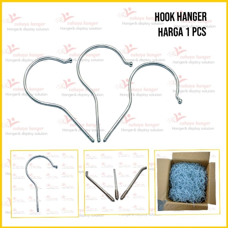 hook hanger kayu crome huk hanger kayu galvanis silver kait hanger kayu cantolan hanger kayu