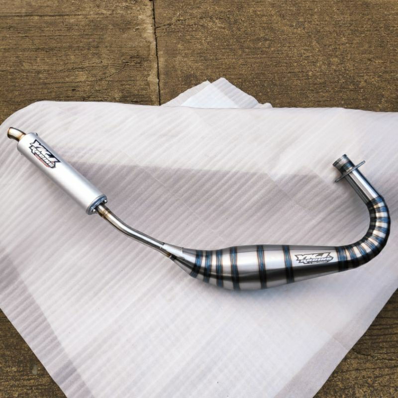 Knalpot YKJ PDK SERPICO RX King Plat Besi Las Argon Super Garing Atas Bawah Bertenaga Original YKJ I