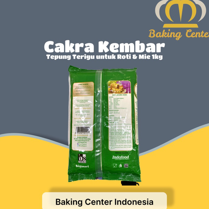 

Ready Tepung Terigu Cakra Kembar Premium 1kg