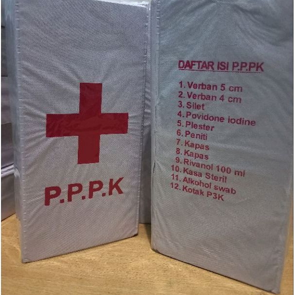 Kotak P3K lengkap / Kotak P3K Mobil portable + isi lengkap / Kotak P3K