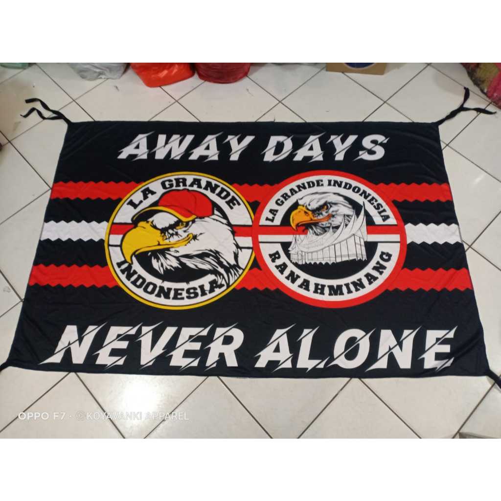 cetak bendera,giant flag,mini flag custom,bahan satin sablon full printing