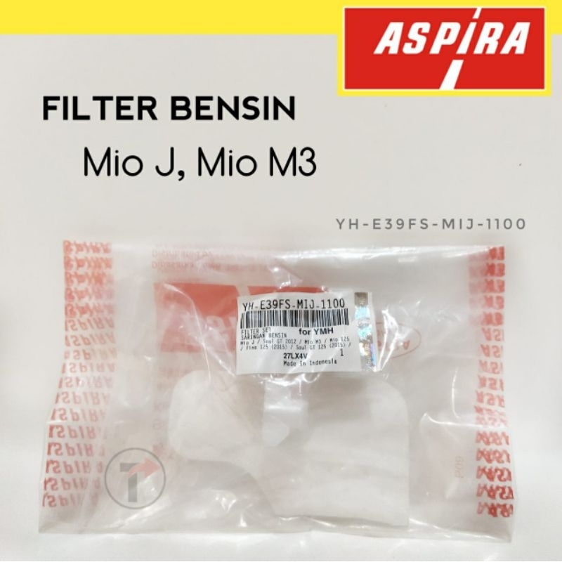 Filter saringan pompa bensin pampers bantal popok Yamaha Mio J, Soul GT (2012), Mio M3, Mio 125, Fin