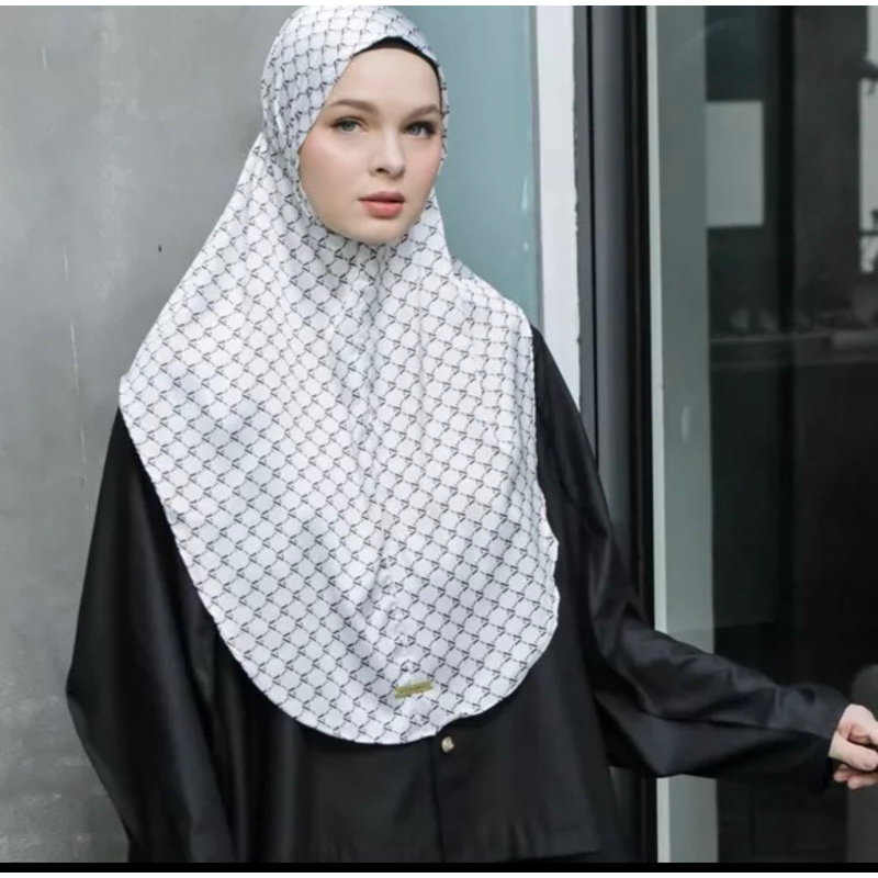 Monogram Hijab Veil Vivi zubedi New Bergo vivi Zubedi