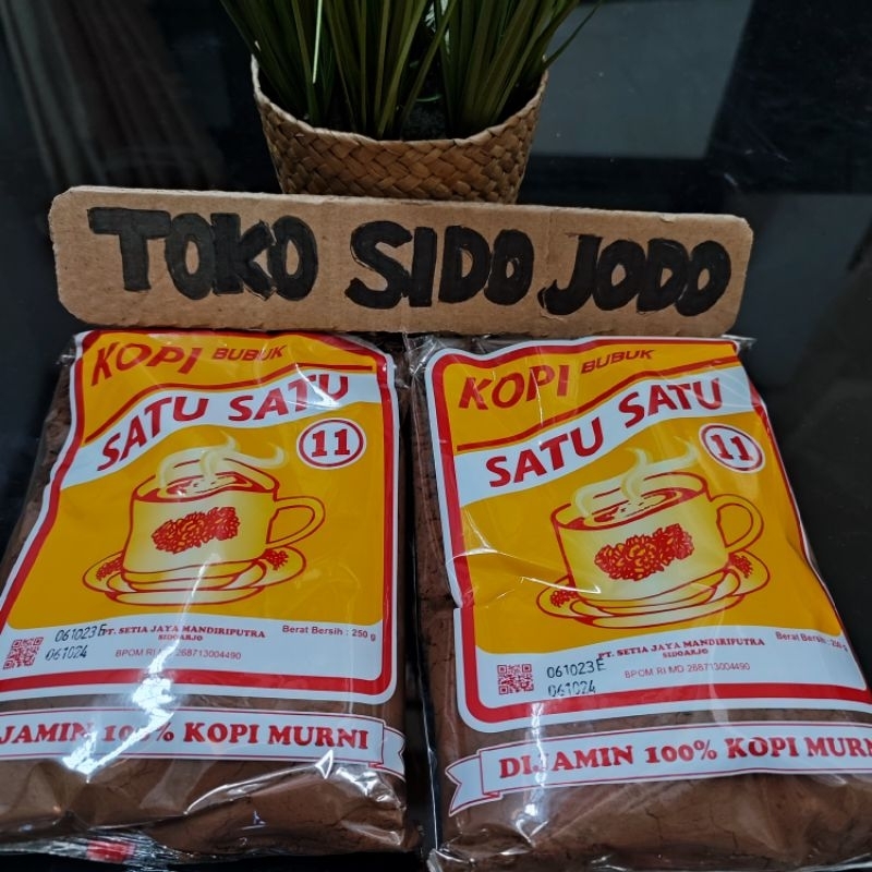 

Kopi Bubuk Satu Satu 250 gr