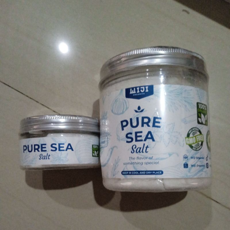 

Pure sea salt wiji organics garam laut halus premium 100 gram / 500 gram
