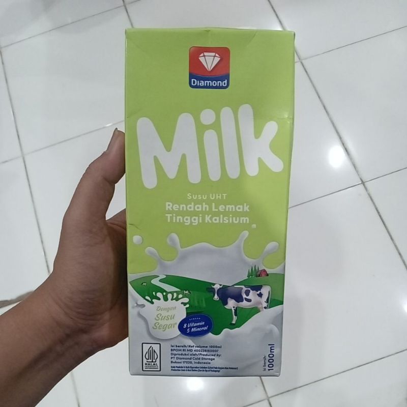 

Mahbubah - Diamond 1000 ml Susu UHT Low Fat