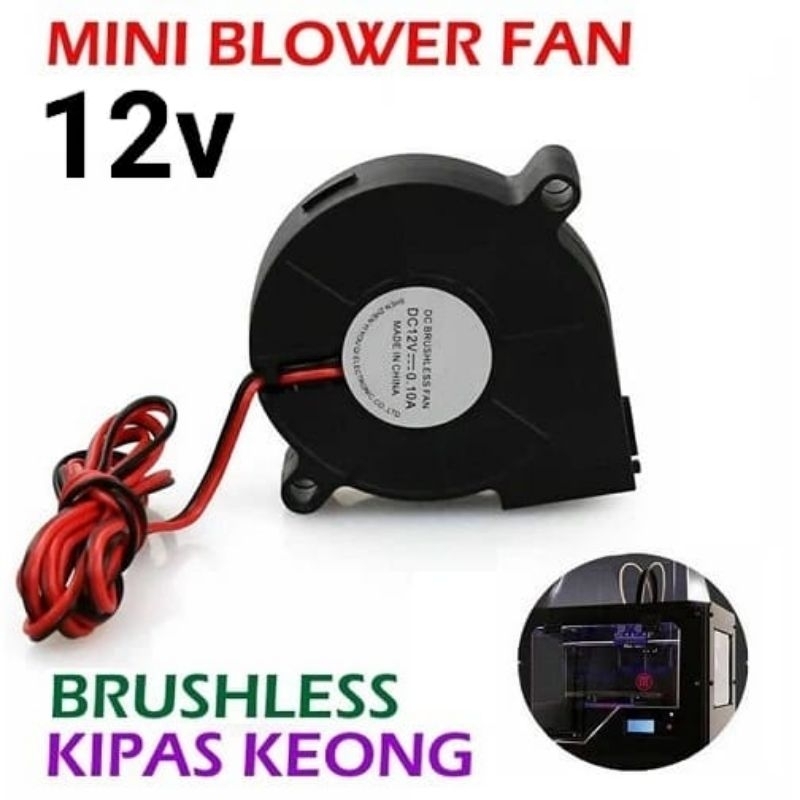 Kipas Mini Blower Brushless Kipas Keong Fan 12v 24v Cooling