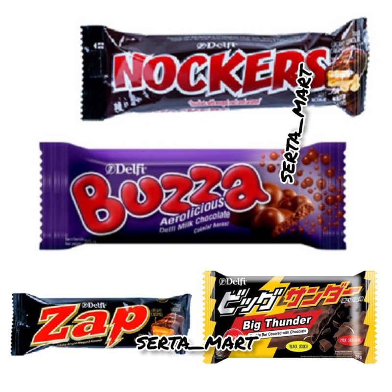 

Delfi Buzza Aerolicious / Chocolate Zap / Nockers / Black Big Thunder - Cokelat Delfi